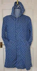 Cappotto uomo con cappuccio blu denim sfoderato logo waven Homer taglia M nuovo con etichette prezzo di listino £ 145 - Foto 1 di 19