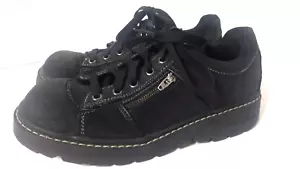 Skechers Women's Tredds Black Leather Y2K Chunky Platform Oxfords Sz 9.5 (46406) - Picture 1 of 8