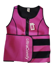 UltraComfy Neoprene Workout Sweat Vest Sauna Suit Trimmer Shaper Size Small NEW - Picture 1 of 3