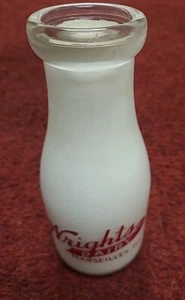 Wrights Dairy Marseilles Illinois Milk Bottle One Pint - Picture 1 of 6