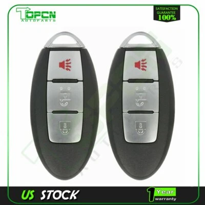 2 para Nissan Leaf Quest 2011 2012-2017 entrada sin llave mando a distancia coche llavero Foto 1 de 4