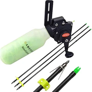 31" Bowfishing Arrows Reel Set Safety Slides Archery Bow Fishing Hunting - Picture 1 of 19