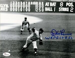 DON LARSEN WS PG 10-8-56 SIGNED 8X10 JSA CERTIFIED AUTHENTIC AUTOGRAPH YANKEES 