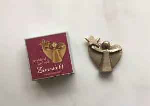Bronze Engel Handschmeichler in Geschenkschachtel - Bild 1 von 2
