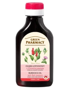 GREEN PHARMACY BURDOCK OIL WITH RED PEPPER HAIR GROWTH STIMULATE 100 ml - Picture 1 of 1