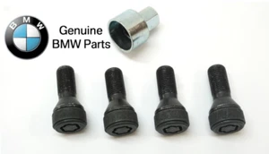 Wheel Lock Anti Theft Bolt Lug Set (4 Bolts + 1 Key) for BMW- GENUINE BMW - Picture 1 of 4