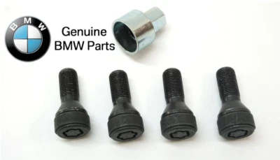 Wheel Lock Anti Theft Bolt Lug Set (4 Bolts + 1 Key) for BMW- GENUINE BMW - Image 1 of 4