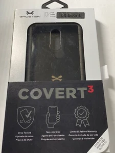 Ghostek Covert 3 Designed for LG Stylo 5 Case Black Bumper Phone Cover - Picture 1 of 3