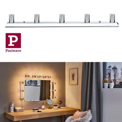 Paulmann Spiegelleuchte Regula 5-flam. Chrom ohne Leuchtmittel E14 mit Schalter - Bild 1 von 4