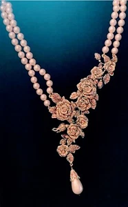 New with Tags HIEDI DAUS STATMENT Necklace Elegant "BLOOMING ROMANCE" - Picture 1 of 5