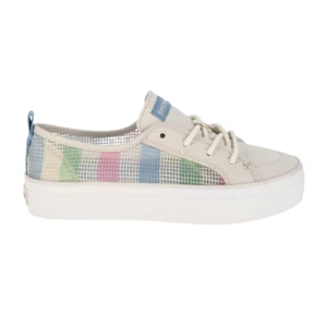 Sperry Top-Sider Women's Crest Vibe Lace White Mesh Platform Sneakers STS89176 - Picture 1 of 3
