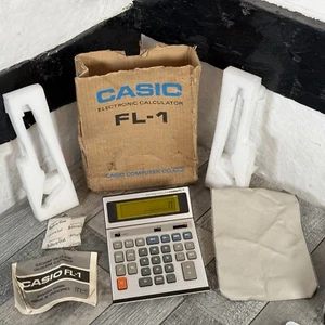 Casio FL-1 Desktop Electronic Calculator Vintage VGC Made in Japan Case WORKING - Picture 1 of 24