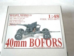 40mm BOFORS Wespe Models 1:48 SCALE - resin kit 48075 - Picture 1 of 1