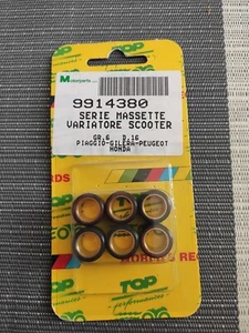 KIT 6 RULLI TOP PERFORMANCES 16x13 GR. 6 PIAGGIO GILERA PEUGEOT HONDA 50 9914380 - Foto 1 di 1