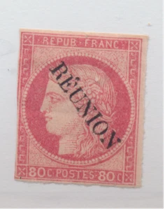 Reunion Stamp Scott #12, Mint Hinged - Picture 1 of 1