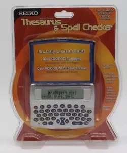 Seiko WP1500 Multi-Purpose Spell Check, Thesaurus, Directory Calculator Sealed - Picture 1 of 7