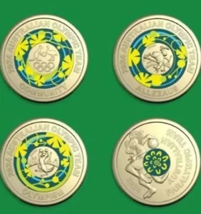 Olympic $2 coins 2024 Woolworths release 4x$2 coins (with Tracked Postage) - Picture 1 of 1