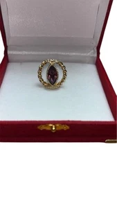 Elegant Good & Purple Vintage Cuff Link - Picture 1 of 3