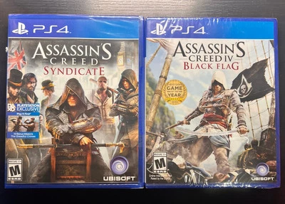 2X Game Lot Assassin's Creed Black Flag & Syndicate Bonus Missions PS4 Sony New - Image 1 of 3