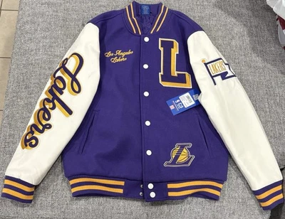 LA Lakers NBA ULTRA GAME Licensed Purple Varsity Jacket Size XL Brand New W/Tags - Image 1 of 4
