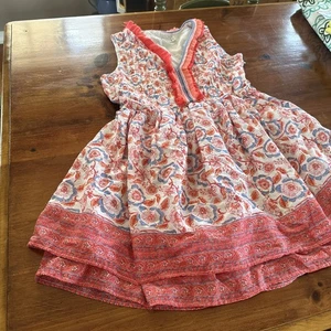 Vineyard Vines Floral Print Pintuck Sleeveless Side Zip Dress. Size Small - Picture 1 of 13