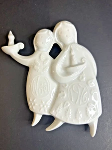 Haviland Christmas Ornament 1976 The Sleepy Angels Made In France - Picture 1 of 7