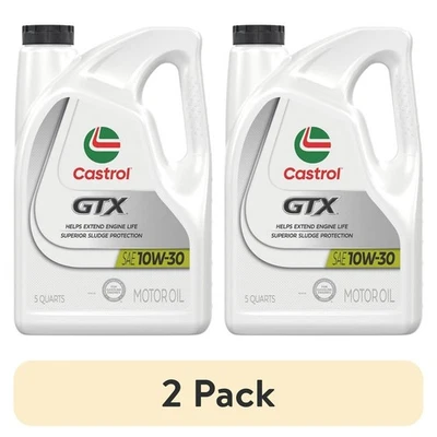 (2 Pack) Castrol GTX 10W-30 Conventional Motor Oil, 5 Quarts - Image 1 of 4