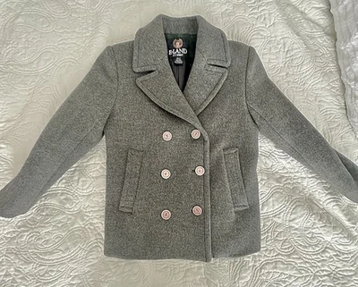 Abrigo de lana Lands' End Ivy Spirit 6x/7 gris para niños  Foto 1 de 4