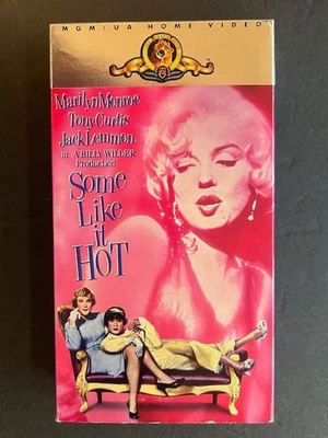 Some Like It Hot 1959 Marilyn Monroe Tony Curtis Romantic Comedy VHS Tape B&W - Image 1 of 2