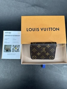Louis Vuitton Monogram Zippy Coin Purse Monogram Canvas Braun Kartenbörse mit Box - Bild 1 von 19