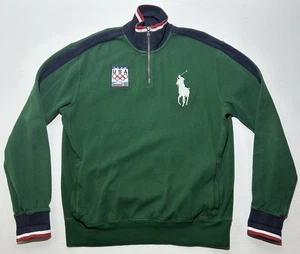 Polo Ralph Lauren Jacket Large Green Team USA Olympic Vancouver 2010 Embroidered - Picture 1 of 9