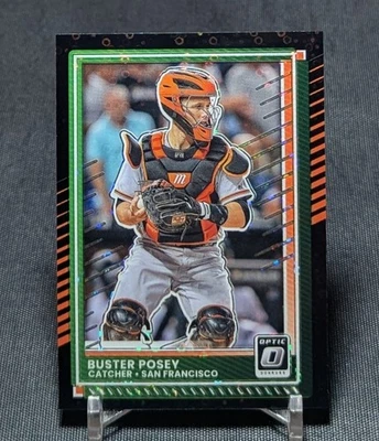 Tarjeta de béisbol Buster Posey Black Circles Optic Prizm 2025 Donruss #15 Giants Foto 1 de 2