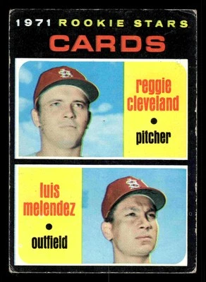 1971 Topps St. Louis Cardinals Rookies (Reggie Cleveland / Luis Melendez) #216 - Image 1 of 2