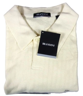 NEW MEN'S BRANDINI 2XL 79% RAYON 21% COTTON POLO SHIRT - NEW WITH TAGS - Image 1 of 2