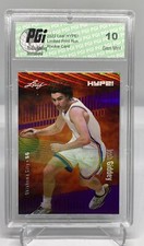 Josh Giddey 2022 Leaf HYPE! #74A Purple Shimmer 1 of 1 Rookie Card PGI 10