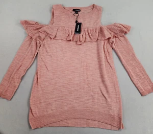 Express light sweater womens S Small 11814207 pink rayon cotton ladies - Picture 1 of 10