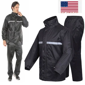 Conjunto de impermeable de seguridad para hombres al aire libre conjunto de impermeable para motocicleta pantalones de pesca impermeables - Imagen 1 de 19