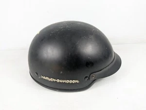 Harley Davidson Flat Black Half Helmet Basic Rider DOT Size M Scratched - Bild 1 von 7