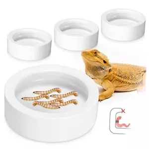 4 Pcs Reptile Bowl Reptile Food Dish Reptile Water Food Bowl Reptile Feeding - Picture 1 of 8