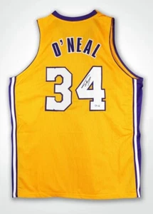 Shaquille O'Neal Signed Custom Jersey - Beckett Authentic. - Los Angeles Lakers - Picture 1 of 3