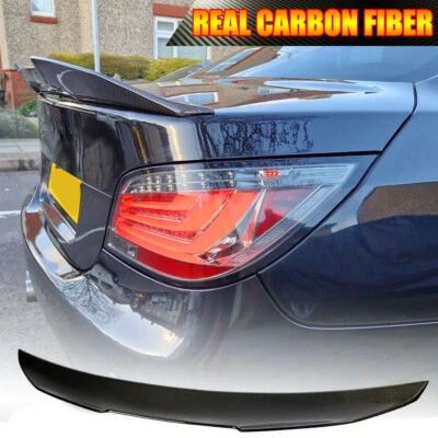 Alerón trasero de carbono real para BMW E60 525i 530i 540i 550i M5 2004-10  Foto 1 de 4