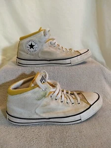 Converse Unisex CTAS High Street Mid White Sneakers, Size: 9.5/M 11.5/W #JJ4+5 - Picture 1 of 8