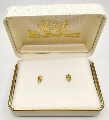 Miniature 12K Black Hills Gold Earrings - Old Inventory - Image 1 of 3