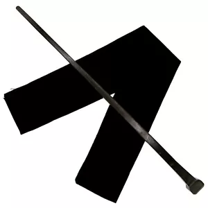 14" Hand Carved Mahogany Wood Credence Wizards Magic Wand Wicca Pagan w/Free Bag - Picture 1 of 8