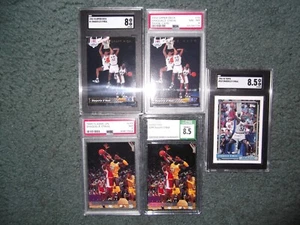 1992-93 Shaquille O'Neal RC Lot - Topps, Upper Deck, Classic LP SGC, PSA 7, 8, 8.5 - Bild 1 von 2