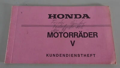 Scheckheft / Kundendienstheft Honda VF 750 Stand 05/1983 - Bild 1 von 2