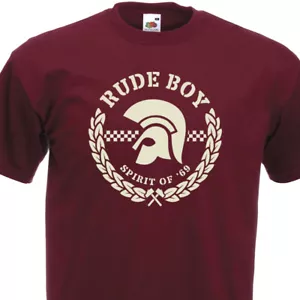 T-Shirt RUDE BOY Spirit Of '69 - Ska Trojan Rocksteady Punk Rock Skin England - Imagen 1 de 1