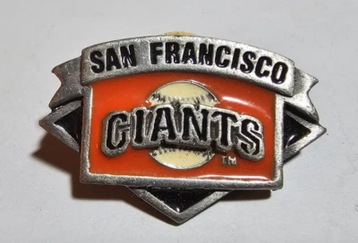 1980s/1990s SAN FRANCISCO GIANTS HAT LAPEL CAP PIN MLB BASEBALL S.F. SF - Image 1 of 4