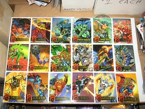 1996 Fleer DC Outburst Firepower en relieve 80 cartas conjunto base Wonder Woman Batman - Imagen 1 de 10