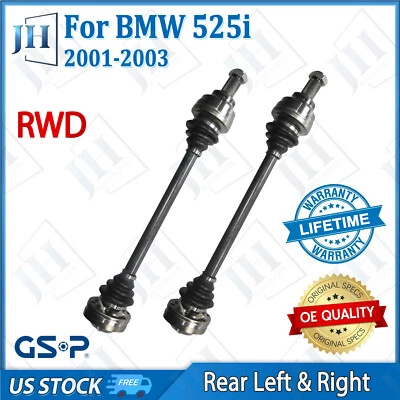 Juego de ejes de eje trasero OE par CV para 1997 98 99 00 01 02 03 BMW 525i 528i 530i tracción trasera Foto 1 de 4